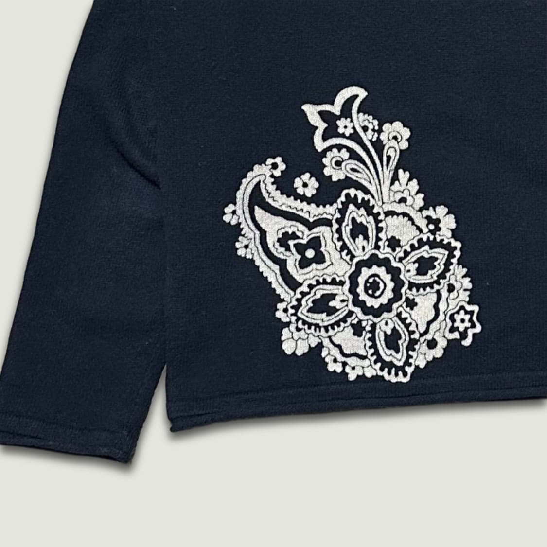 90s 겐조 옴므 페이즐리 니트 슬리브 상품이미지5