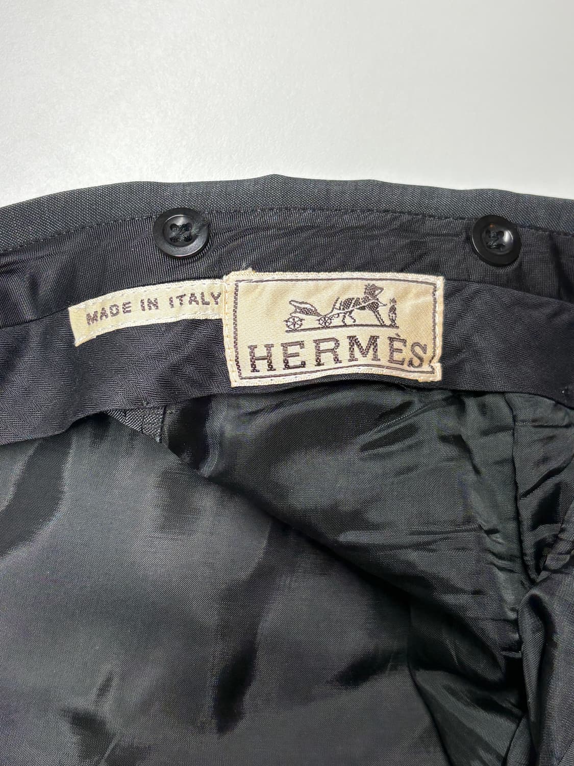 00's 에르메스 울 모헤어 수트/하의 상품이미지5