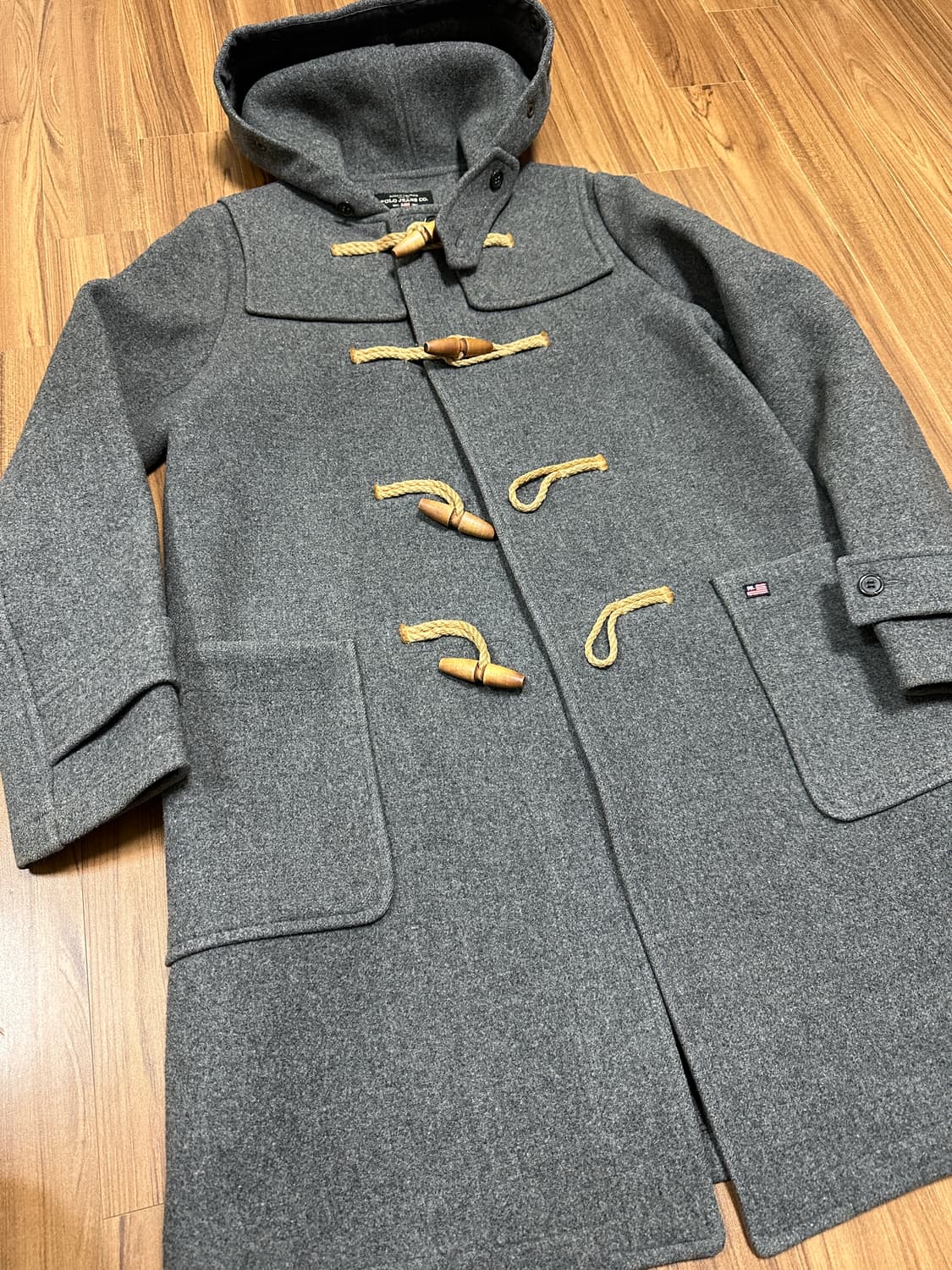 폴로진스 울 더플코트 그레이(여성 M) 상품이미지2