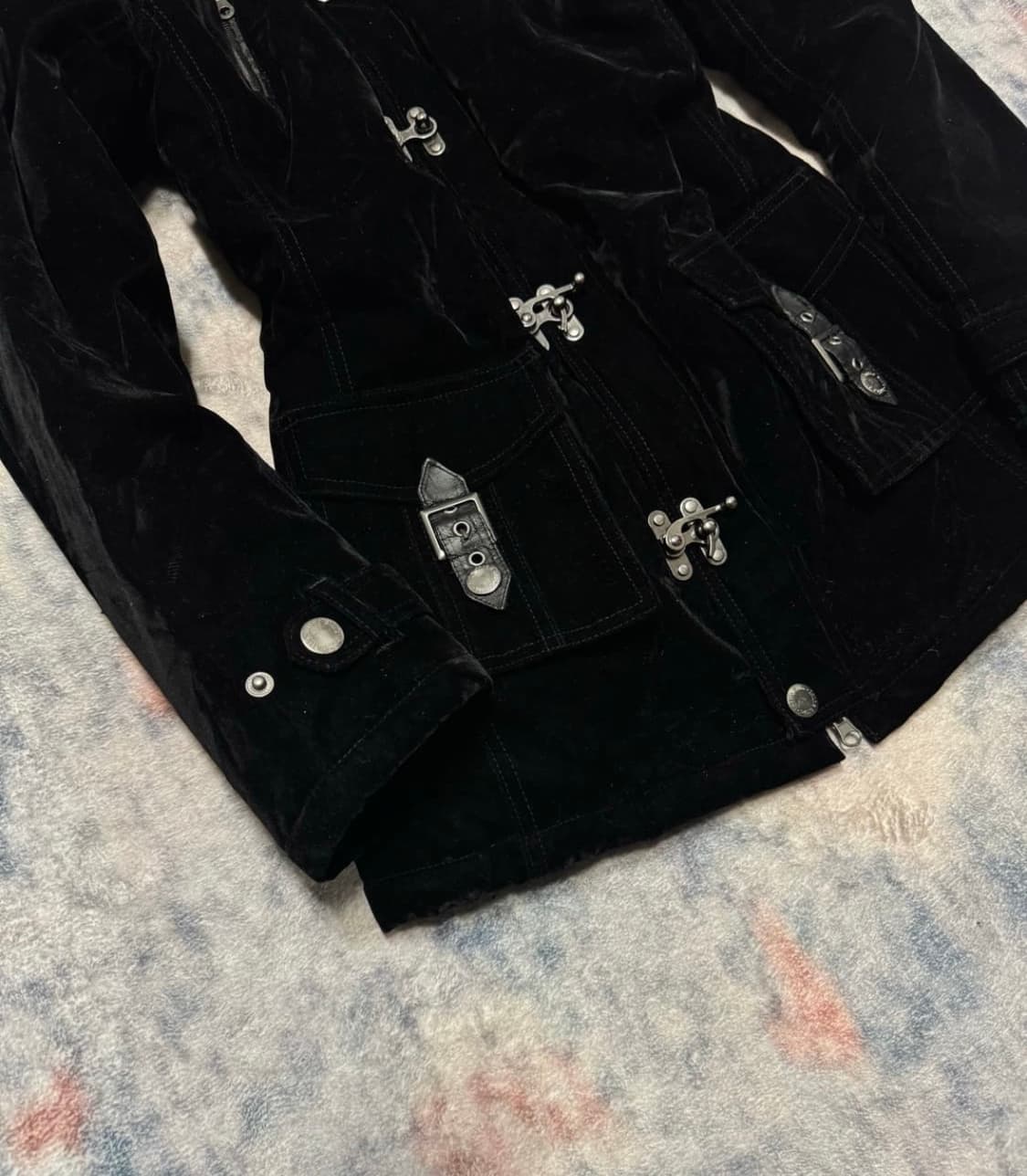 In the attic 00s velour fireman jacket 상품이미지2