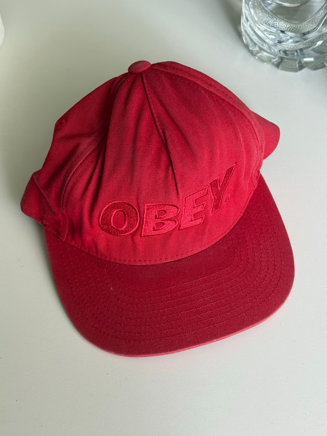 Obey 레드 스냅백 상품이미지3