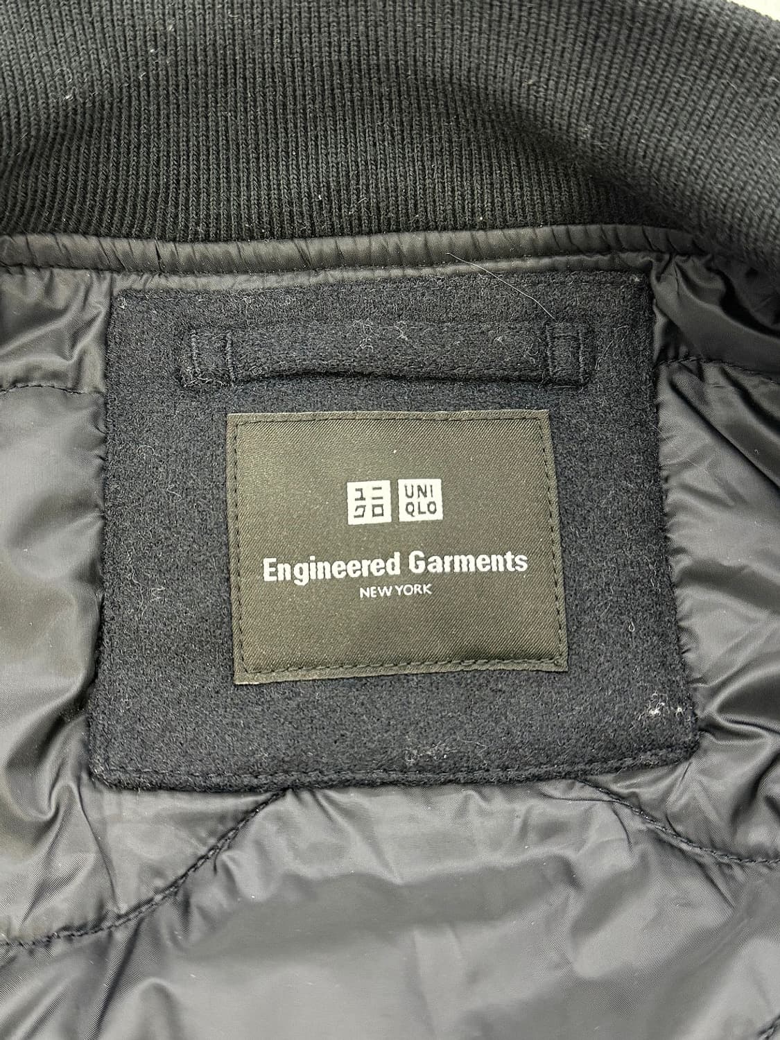 엔지니어드가먼츠 x 유니클로 네이비 퍼프테크 쇼트 블루종 자켓 상품이미지7