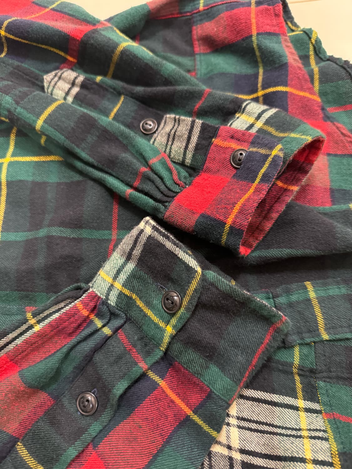 폴로랄프로렌 패치워크 체크 셔츠 L(105) 상품이미지7