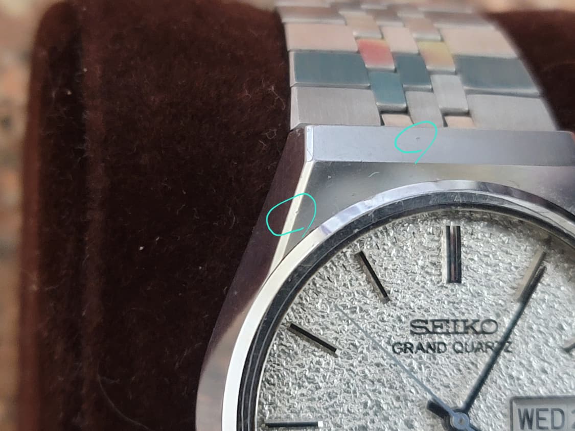 70s 세이코 하이엔드 그랜드 쿼츠 스노우 다이얼 (레어) 시계 상품이미지3