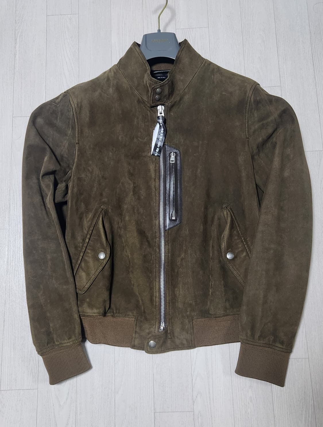 톰포드 스웨이드 헤링턴 자켓 54 상품이미지3