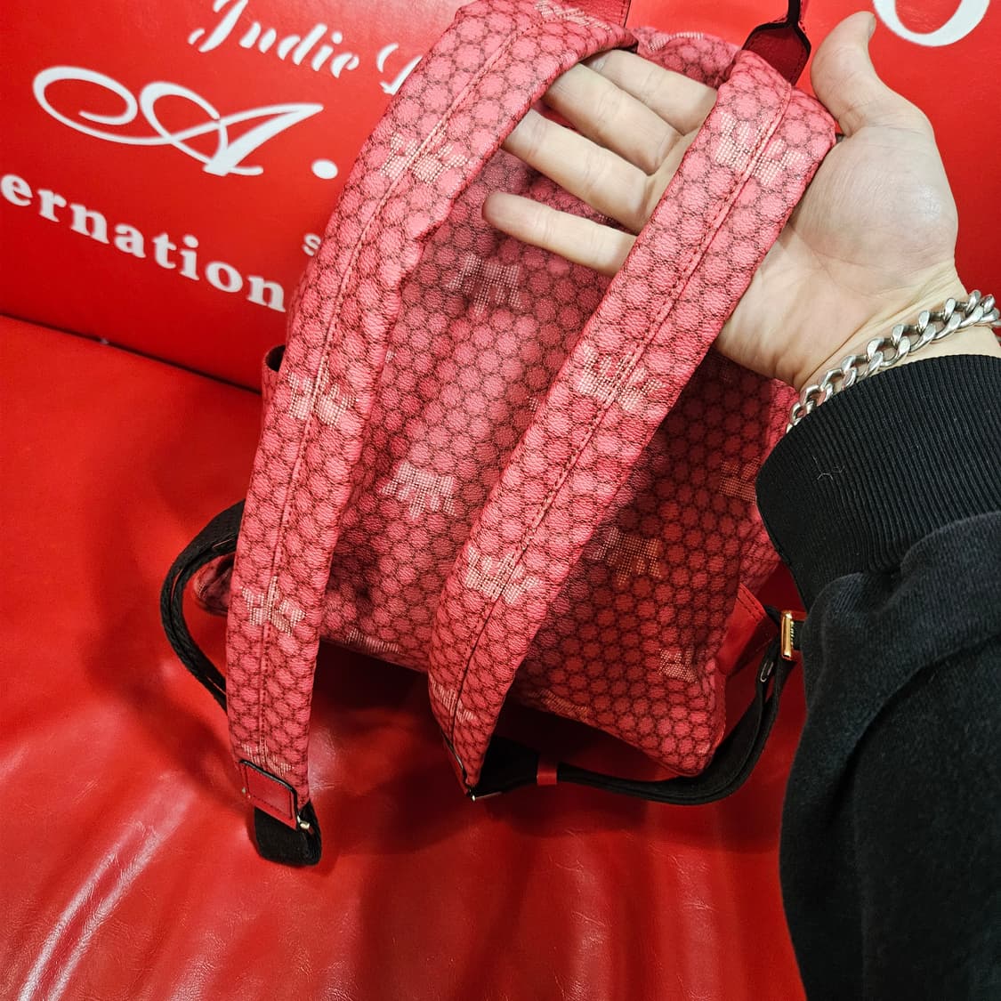 제이에스티나 핑크 백팩 Free 상품이미지4