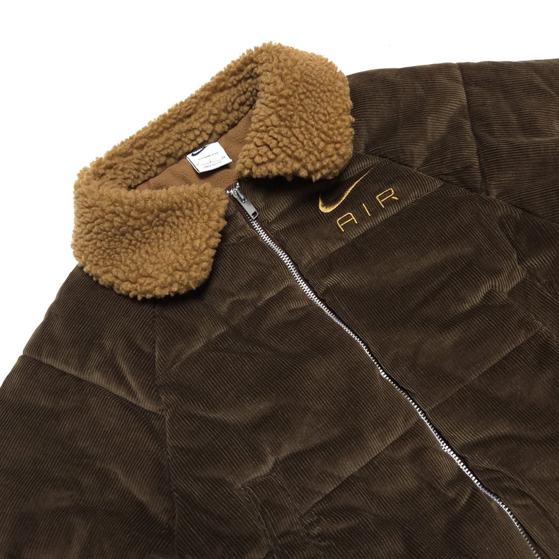 나이키 에어 우먼 코듀로이 윈터 크롭 패딩 자켓 브라운 상품이미지5