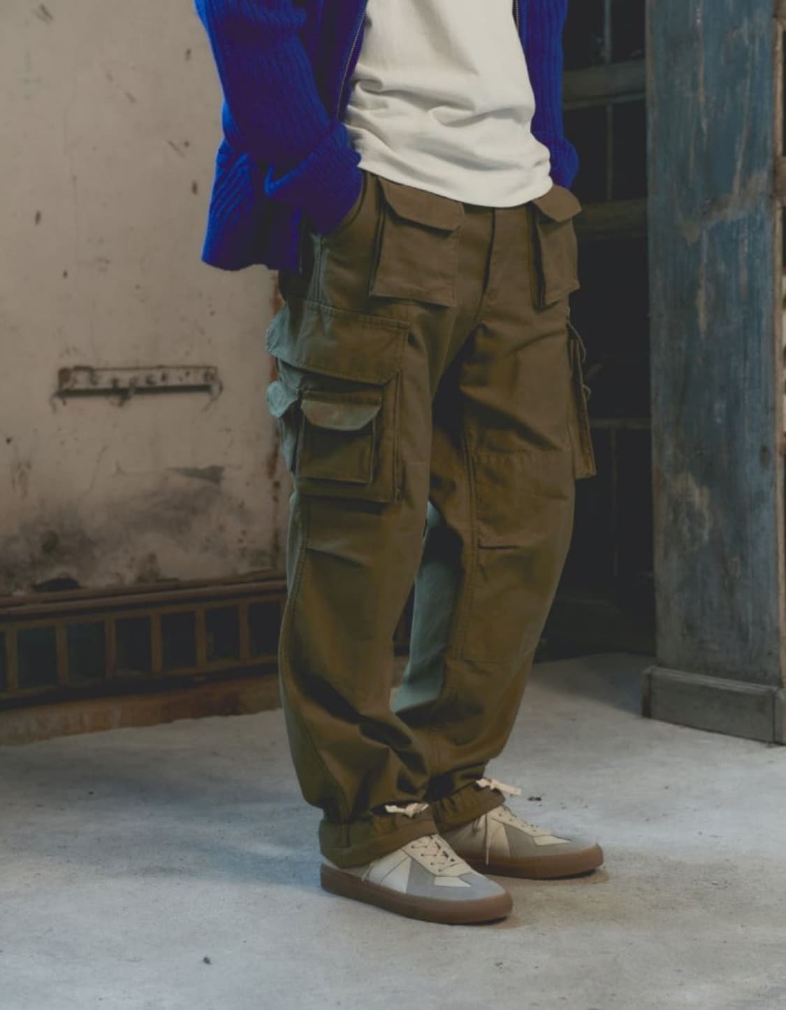 FFC 헨리코튼x스펙테이터 피셔맨 카고팬츠 82사이즈 판매합니다. 상품이미지2