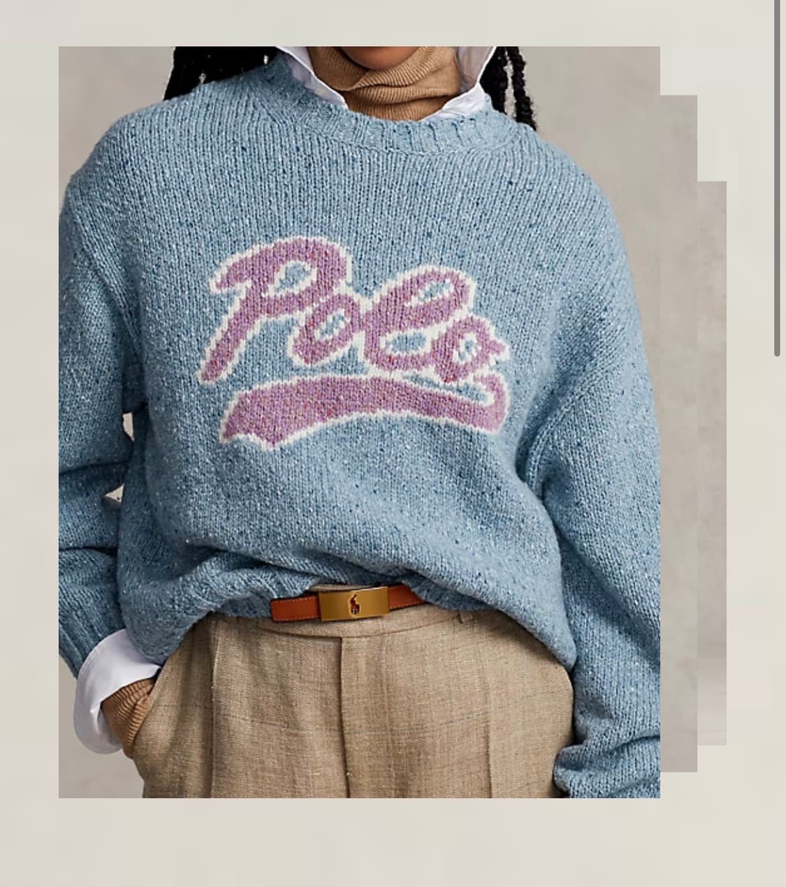 폴로 랄프로렌 크루넥스웨터 (M) 상품이미지6