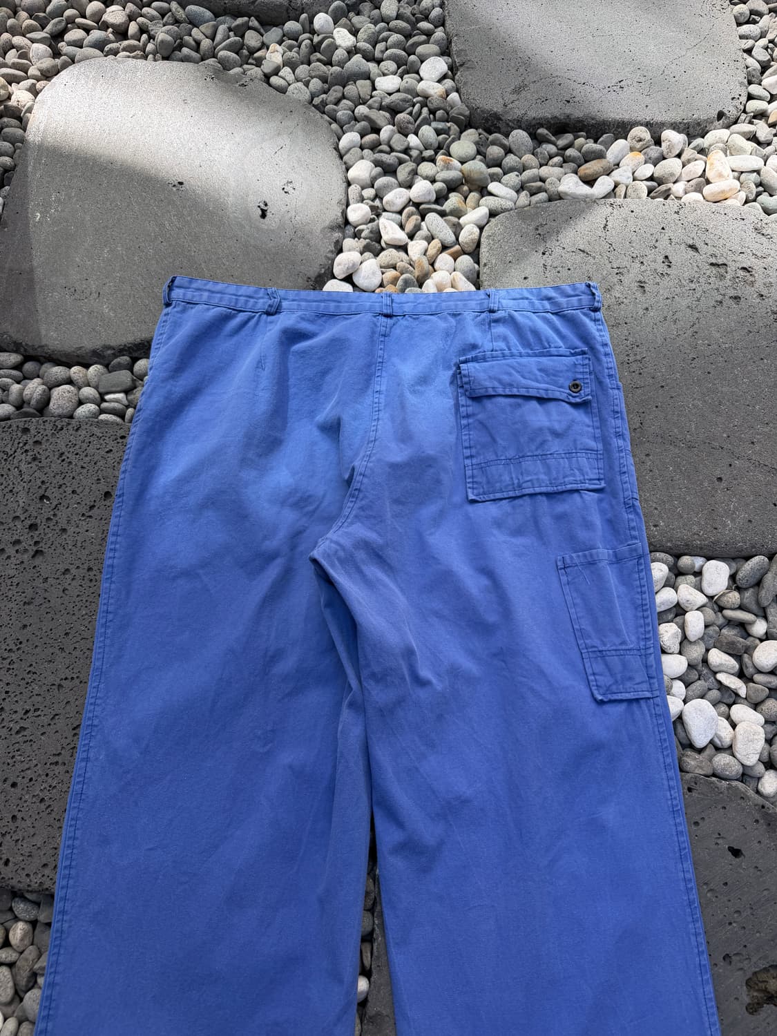 1980s FADED BLUE WIDE LEG 카펜터 프렌치워크팬츠 상품이미지7