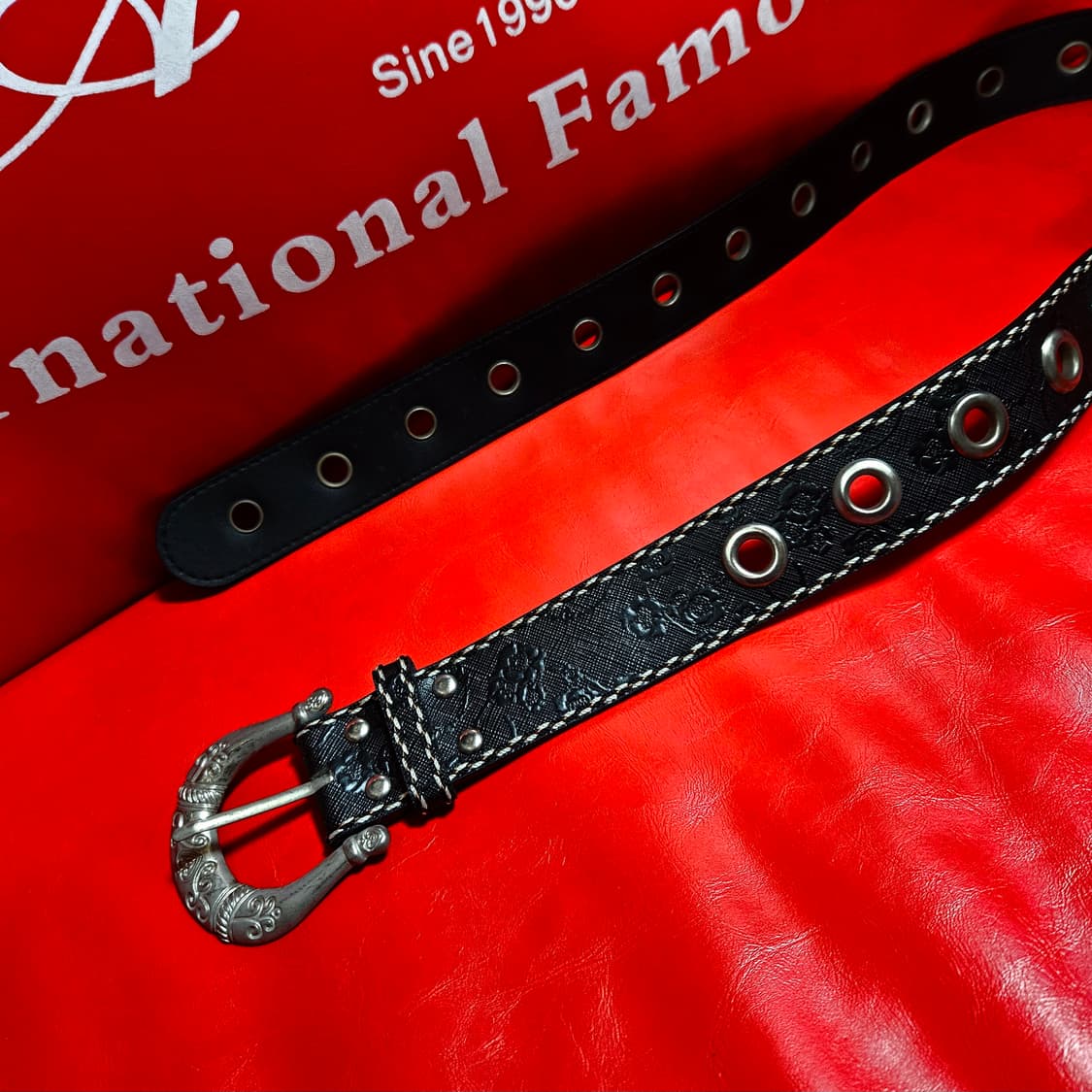 Laurant benon in paris 빈티지 웨스턴 가죽 벨트  상품이미지3