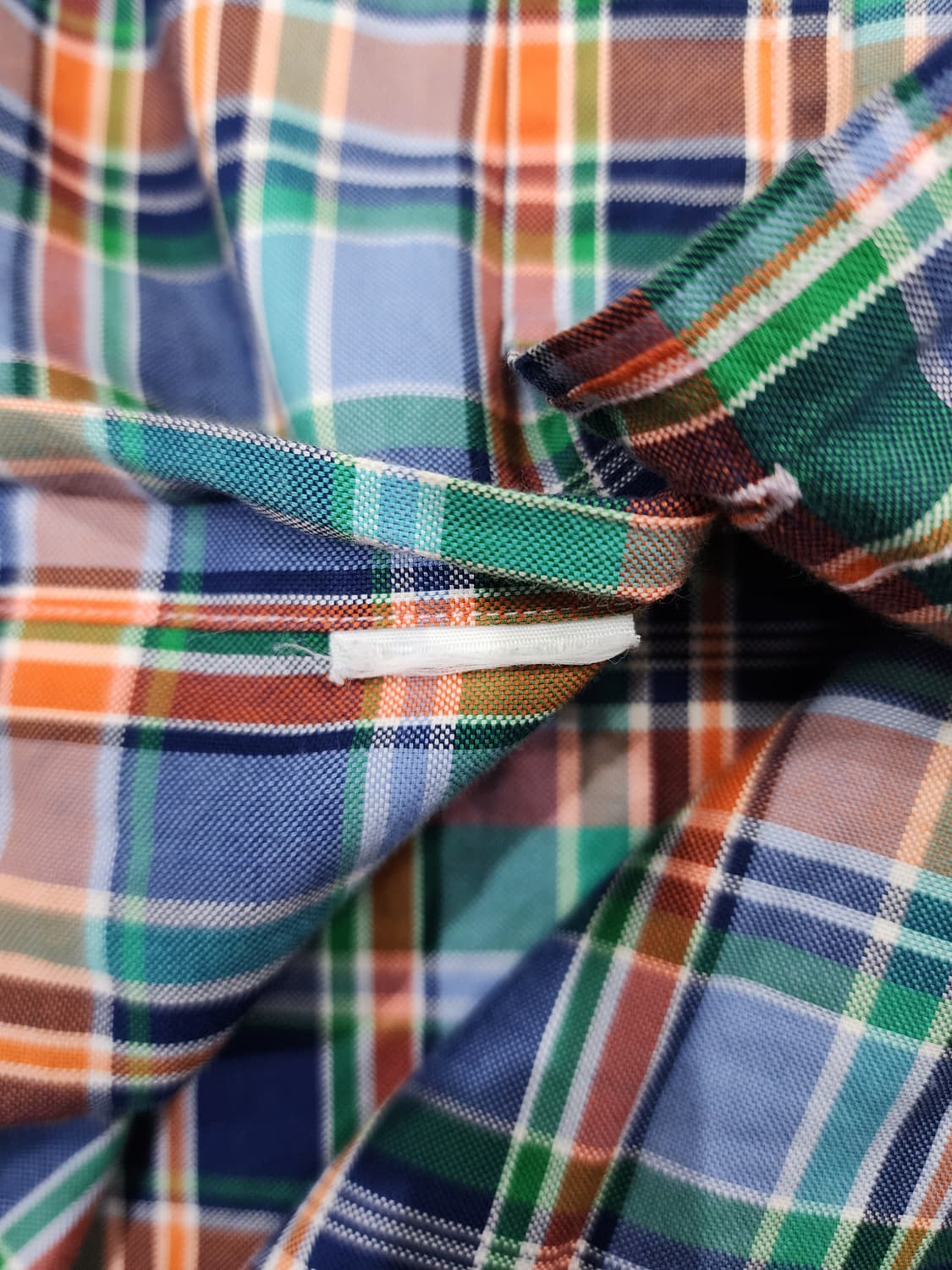 폴로 랄프로렌 슬림핏 빈티지 마드라스 체크 셔츠 M 상품이미지5