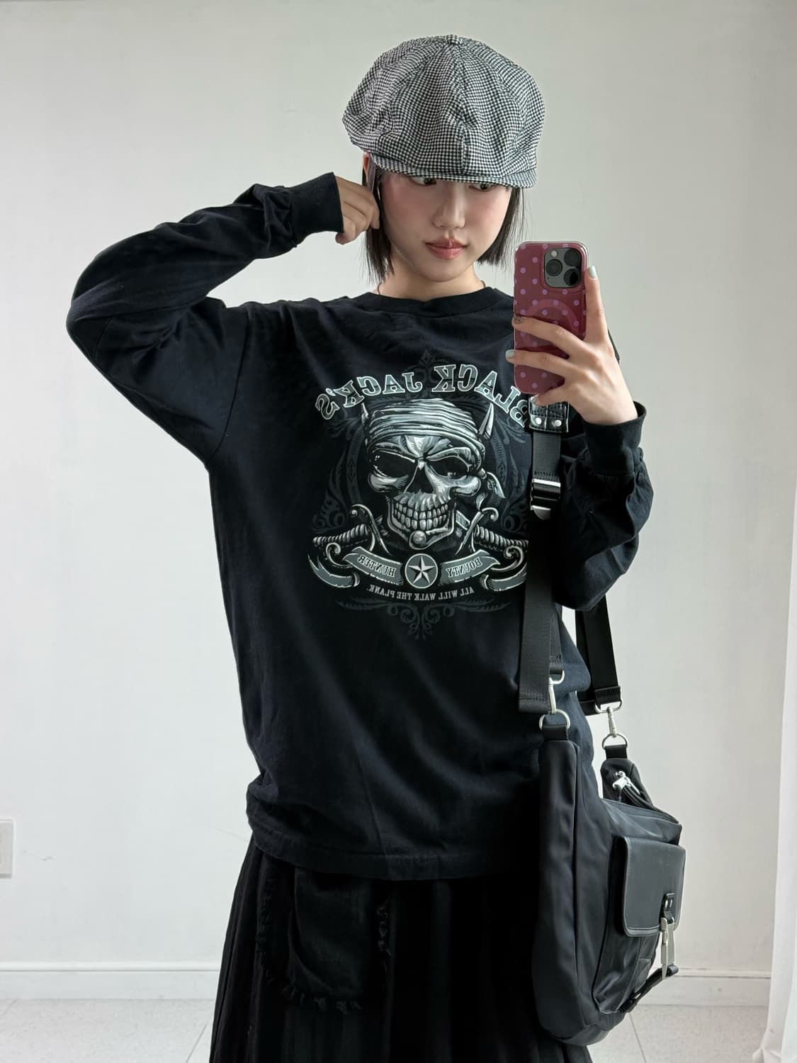 빈티지 블랙 잭 블랙 롱슬리브 상품이미지2