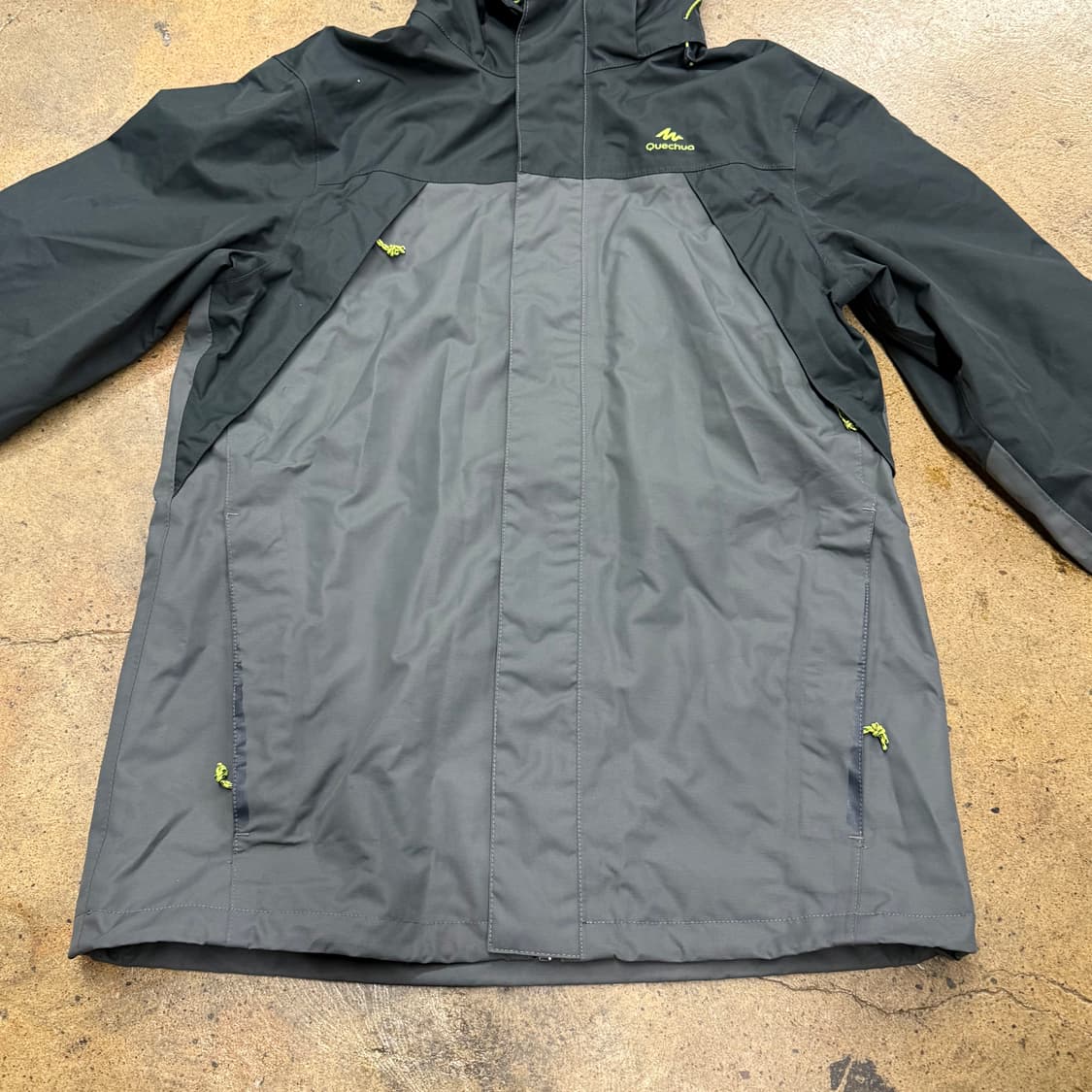 [정품] 데카트론 바람막이 자켓 블랙 회색 b15 상품이미지3