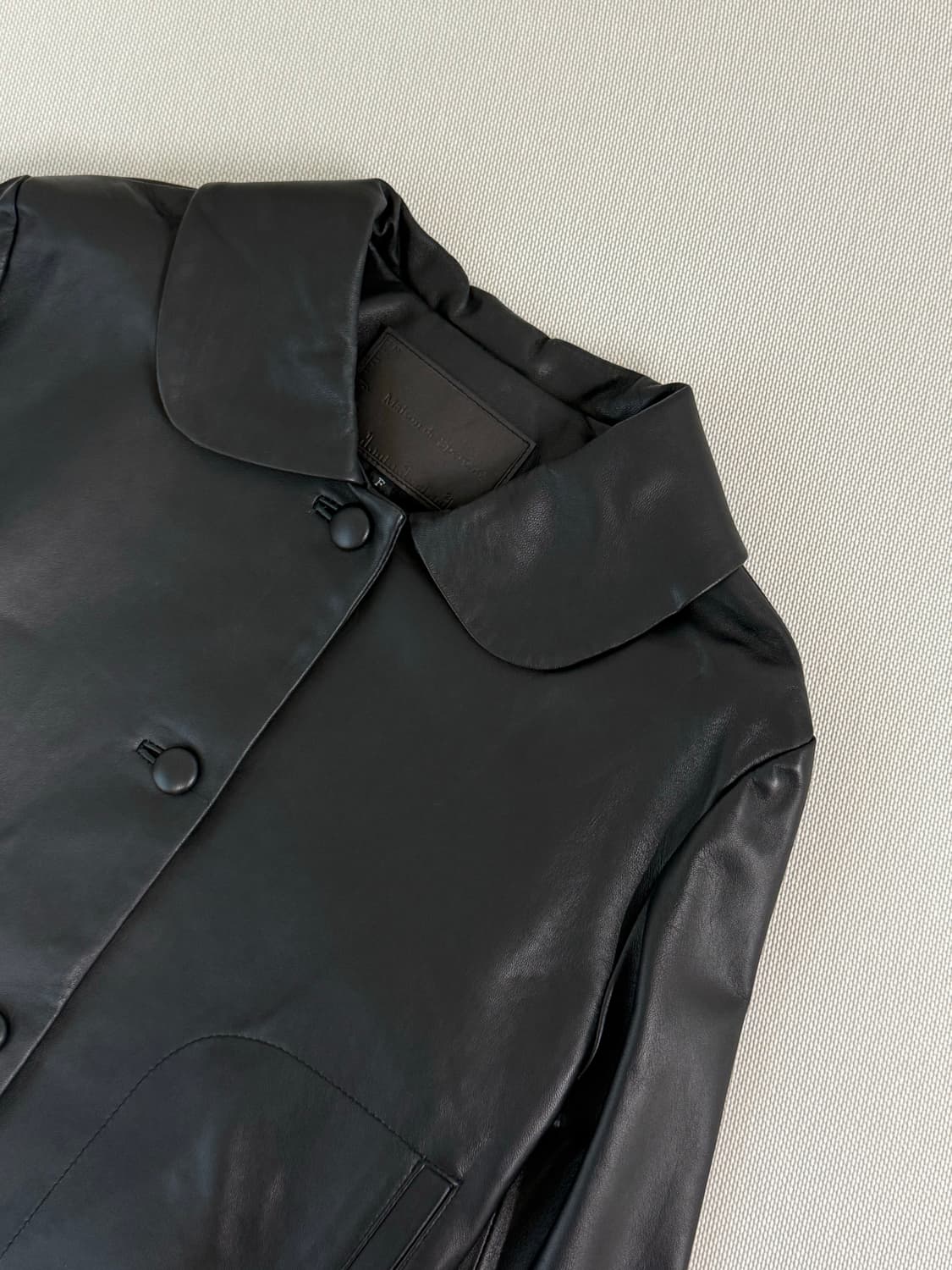 masion de sperone 양가죽 자켓 블랙 상품이미지2