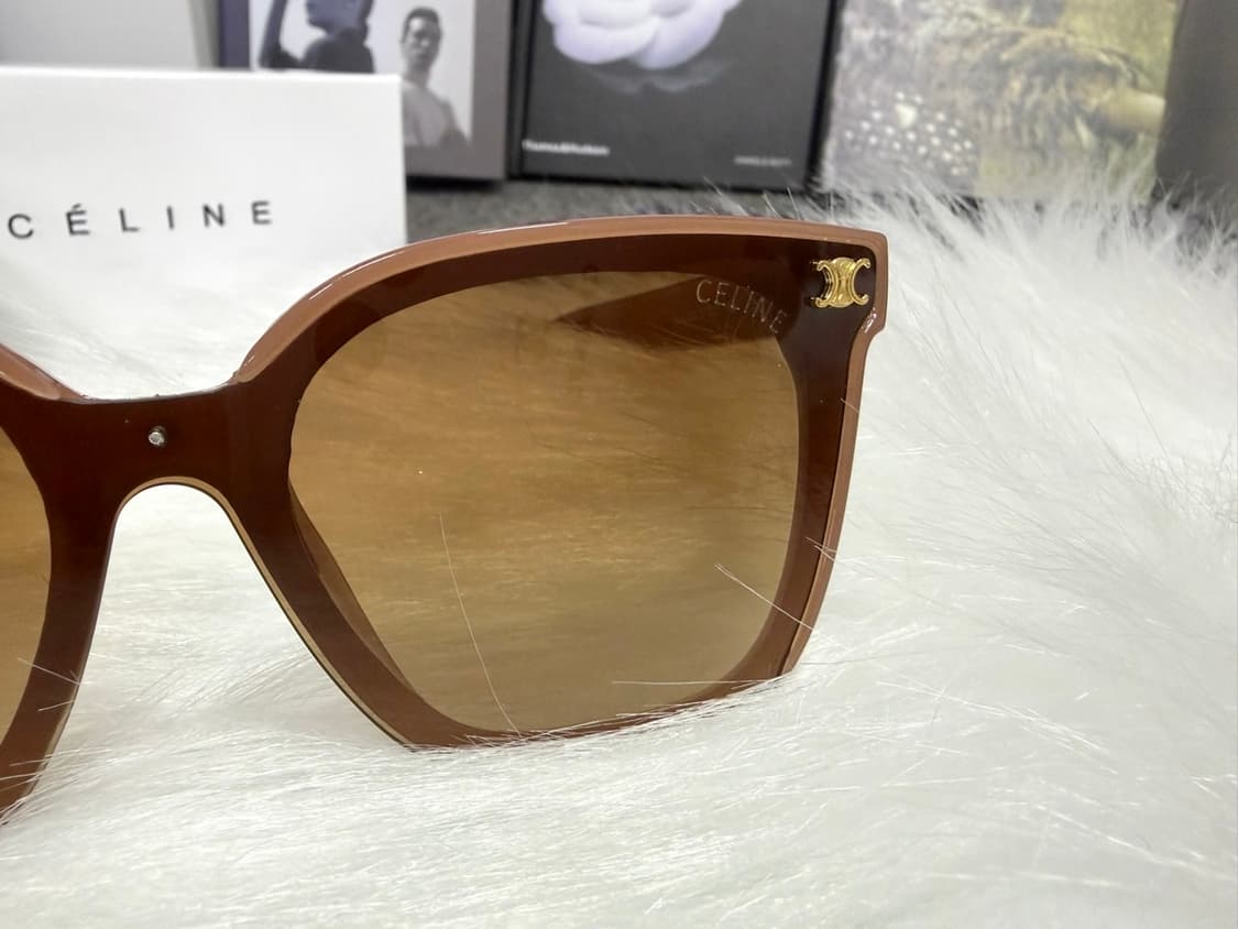 셀린느 트리옹페 이니셜 선글라스 브라운 (남여공용) 상품이미지3