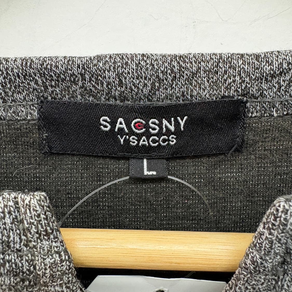 요지 야마모토 차콜 그레이 니트 남/L 상품이미지4