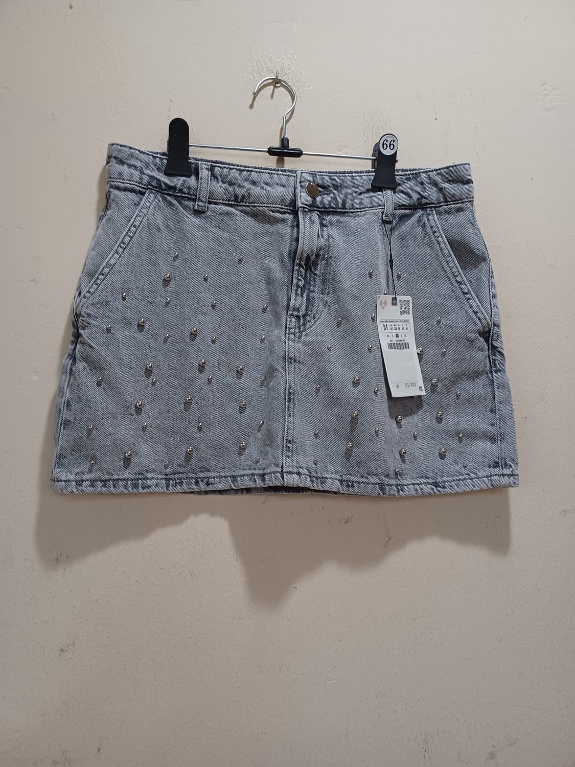 ZARA 자라 그레이색 데님 스커트  상품이미지1