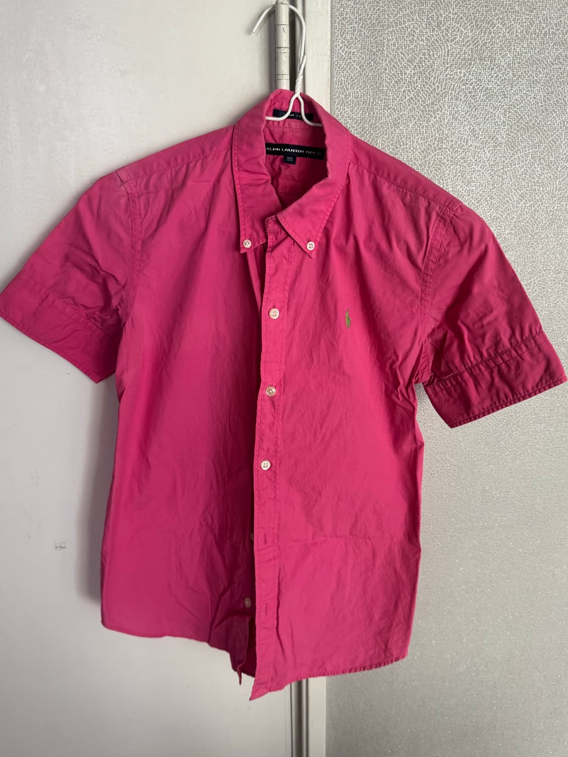 폴로 랄프 로렌 핑크 분홍 반팔 셔츠 상품이미지1