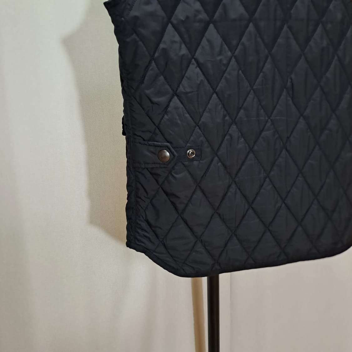 (택포) 폴로 퀼팅 블랙 베스트 A972 상품이미지7