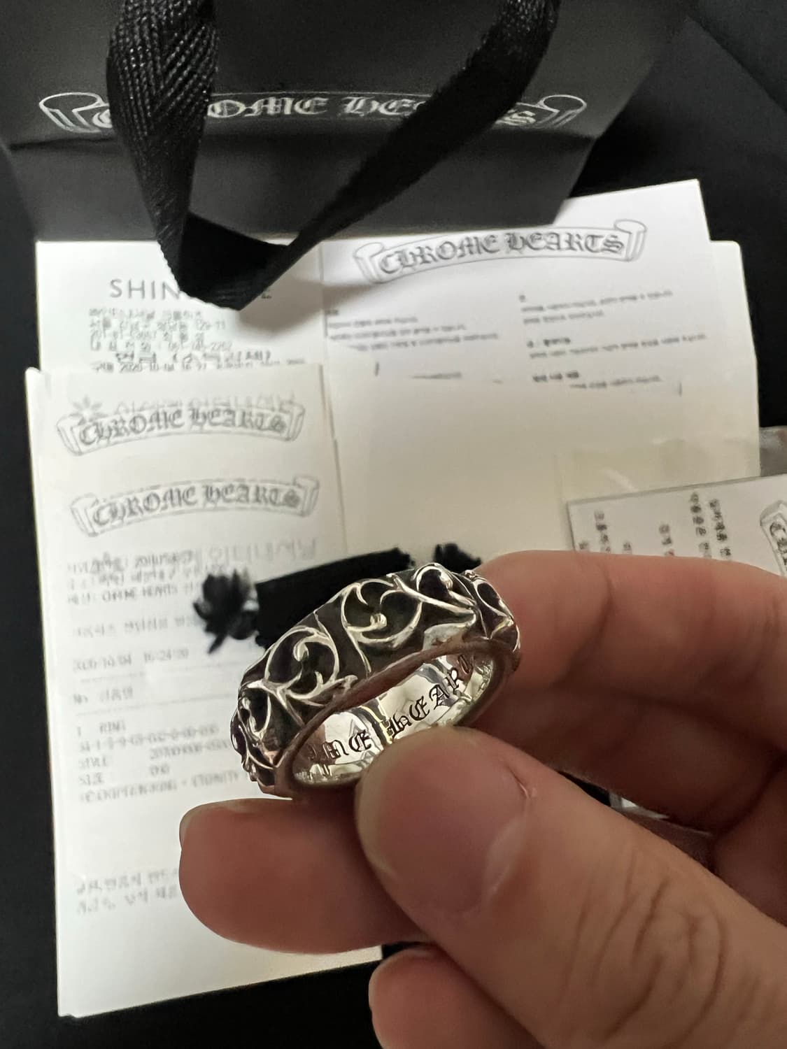 [us9] 크롬하츠 이터니티 바인 밴드링 상품이미지2