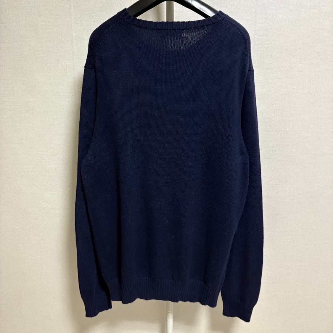 폴로 랄프로렌 코튼 라운드 니트 / 네이비, L 상품이미지7