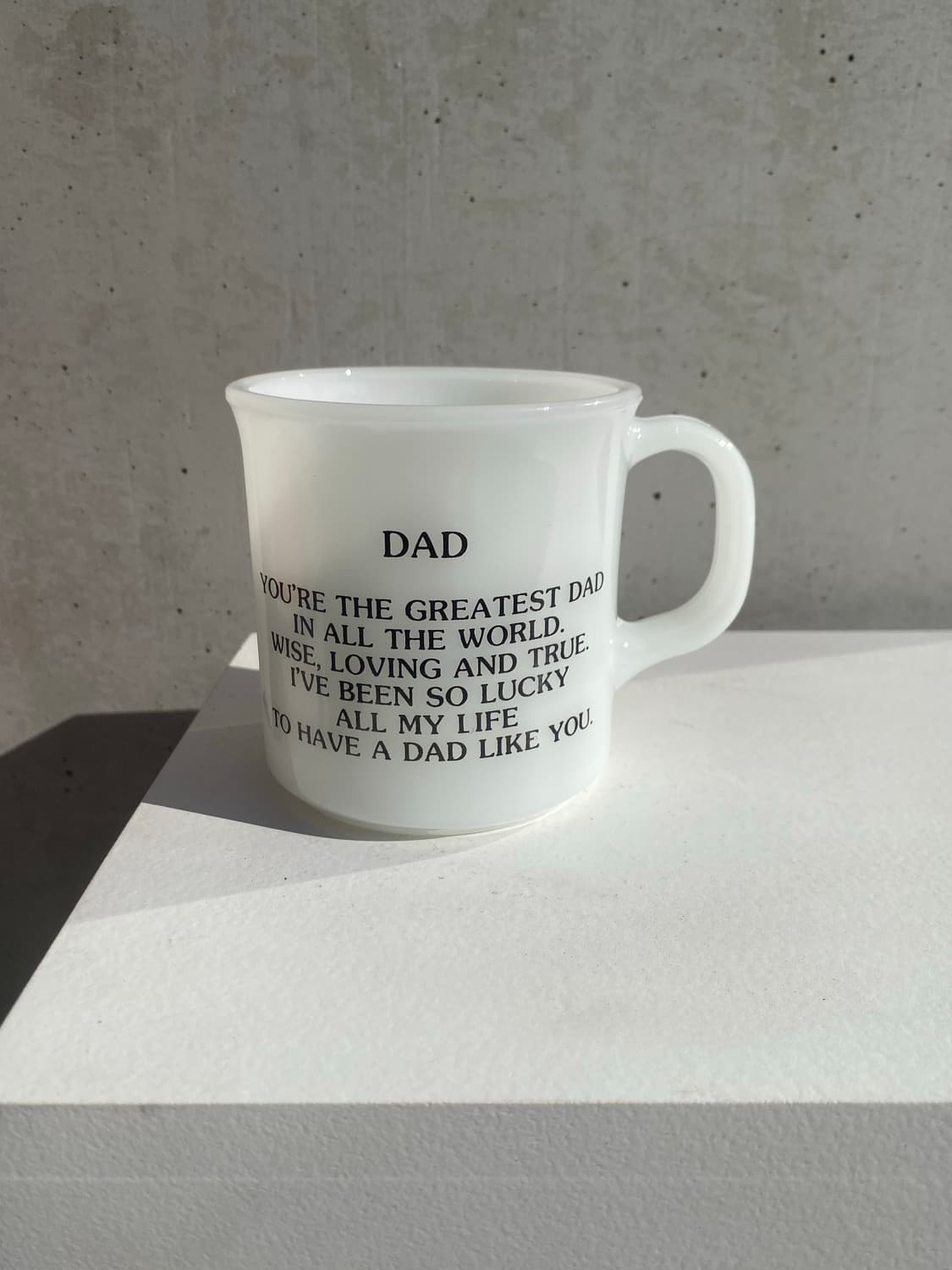 fire king dad milk glass mug 상품이미지2