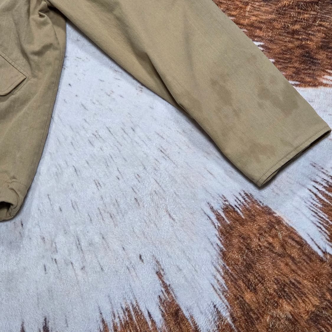 빈티지 베이지 코튼 코치 자켓 상품이미지3