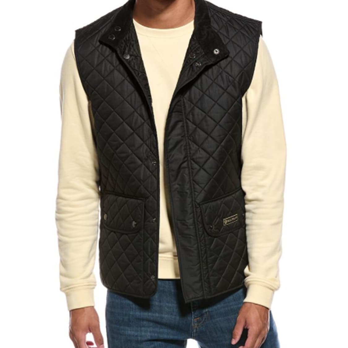 정품 벨스타프 남성 경량 퀼팅 패딩 조끼 L 블랙 사랑봉봉 상품이미지7