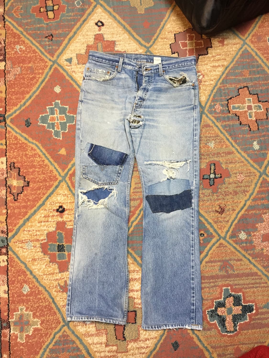 90‘s 리바이스 517 패치워크 데님 상품이미지1