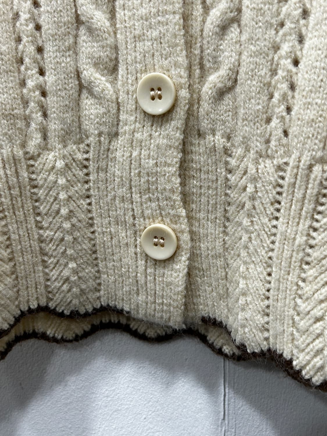 오조크 OZOC 세일러 케이프 니트 가디건 상품이미지5