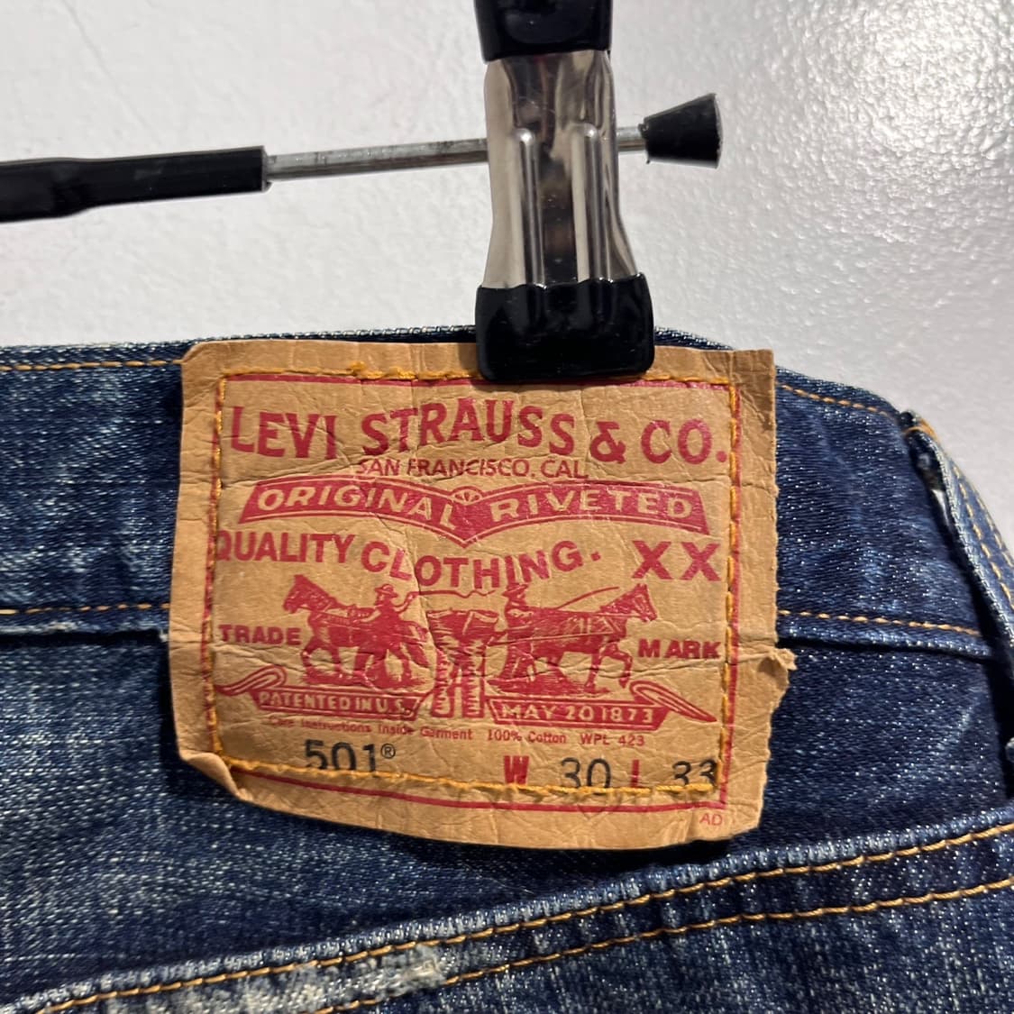 리바이스 501 워싱 데님 팬츠 상품이미지7