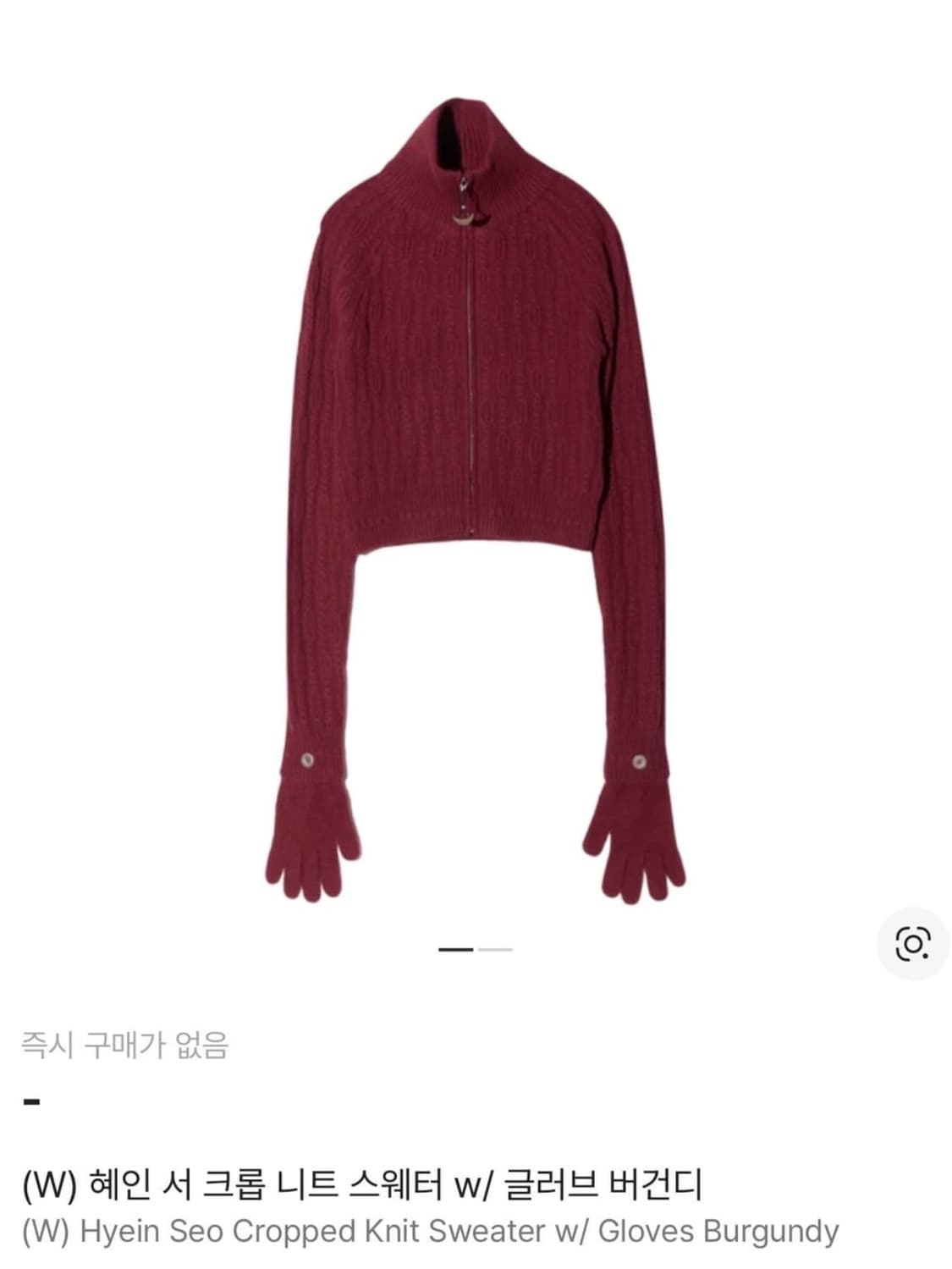 Hyein Seo Cropped Knit Sweater w/ Gloves 상품이미지2
