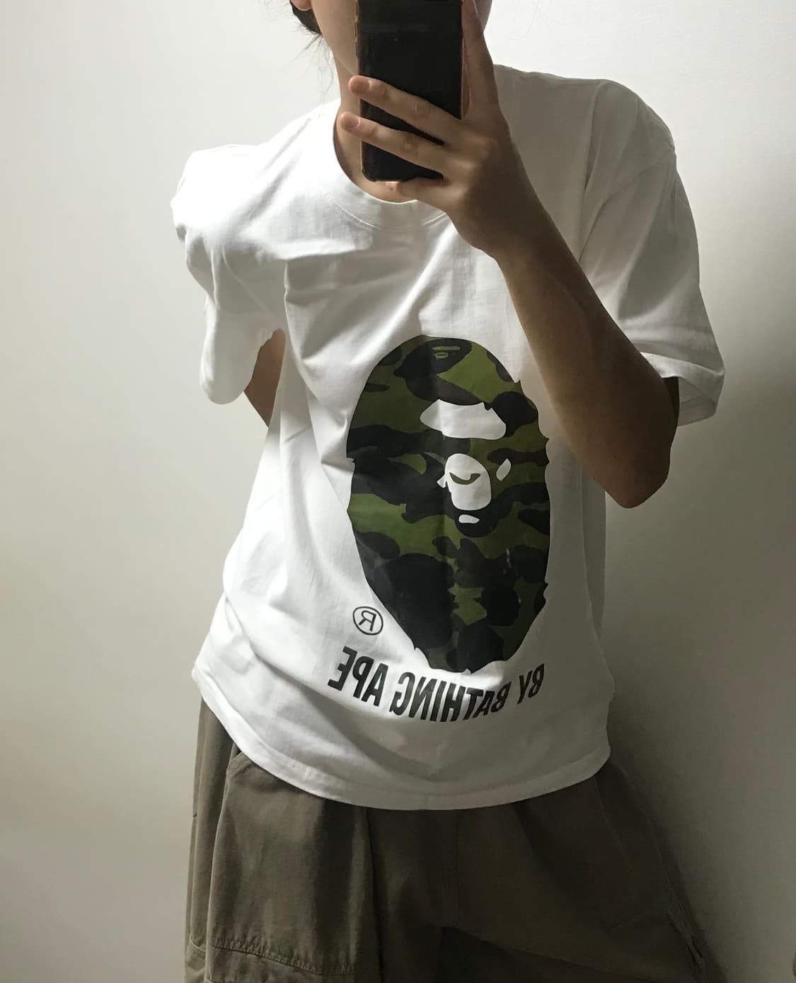 베이프 카모 빅사루 반팔 티 상품이미지1
