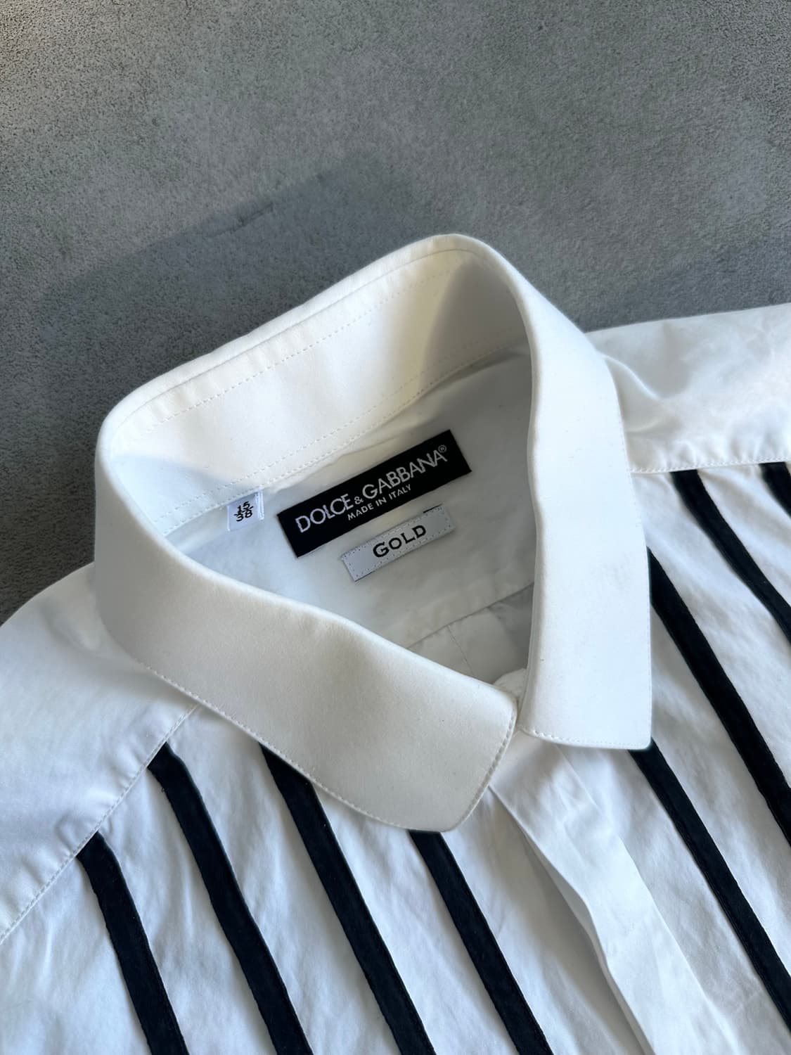 돌체앤가바나 GOLD 벨벳 스트라이프 셔츠 상품이미지2