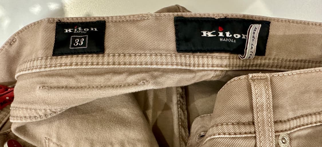 키톤 나폴리 새상품 데님 팬츠 브라운 31 상품이미지7