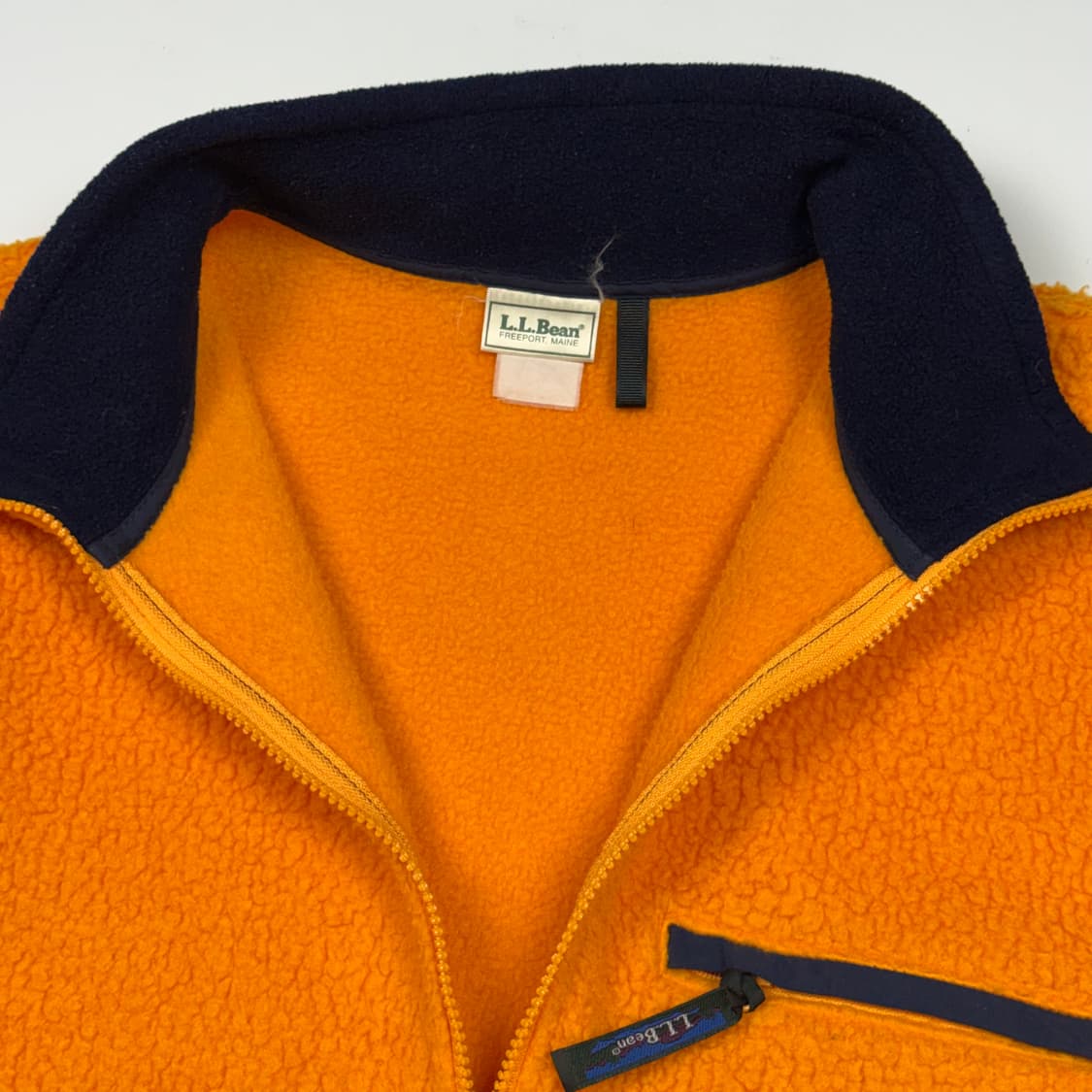 (105) 80s 엘엘빈 헤비 플리스 풀오버 옐로우 상품이미지7