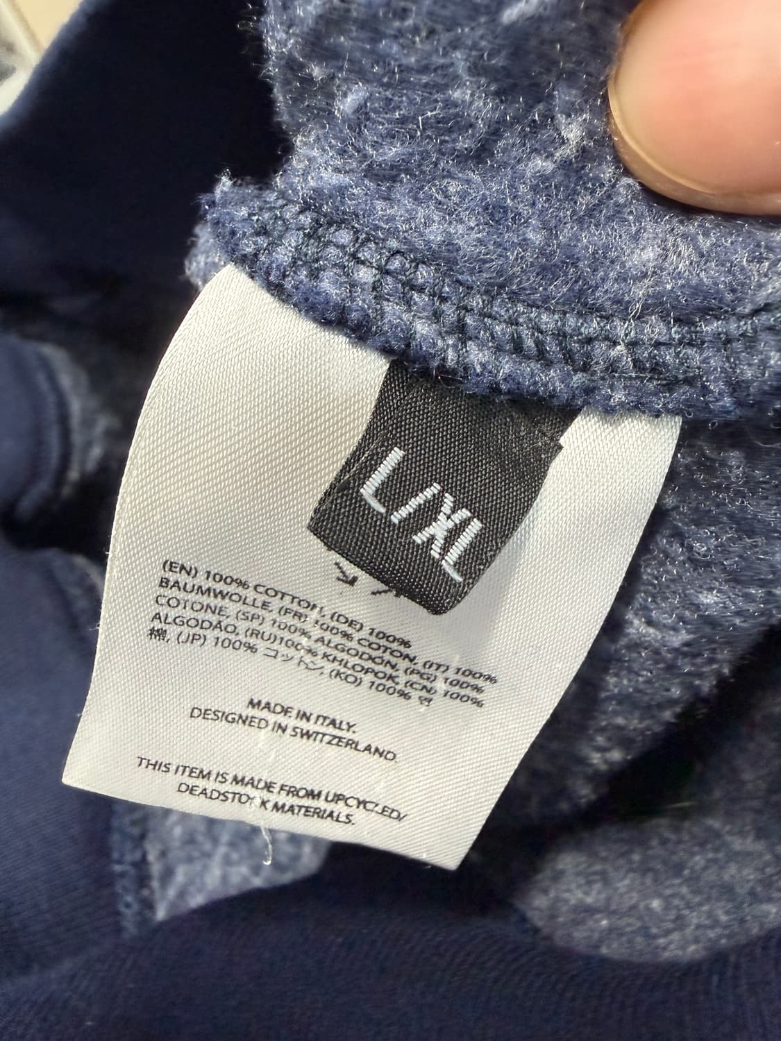 prototypes 네이비 컷업 크루넥 L/XL 상품이미지3