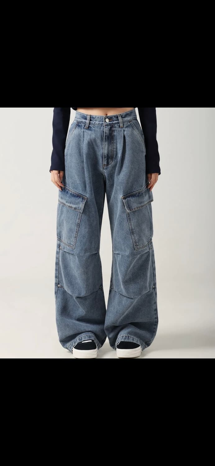 어반드레스 사이드 빅 카고 데님 청바지 xxs 상품이미지1