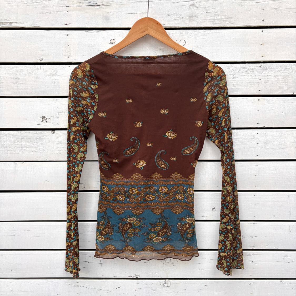 Benetton 베네통 플라워 블라우스 탑 상품이미지2