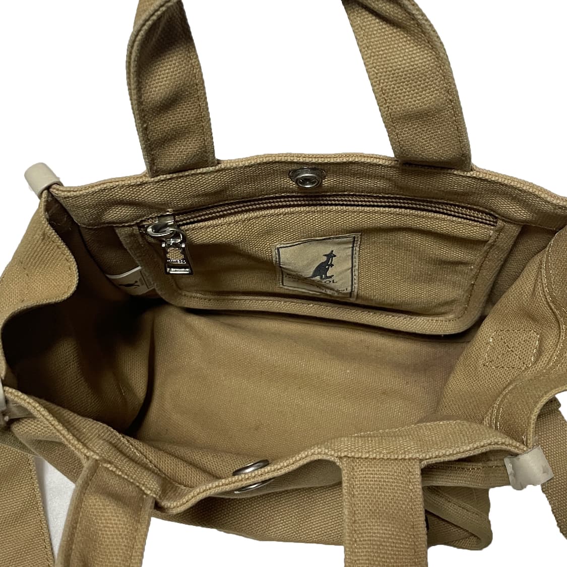 캉골 베이지 캔버스 토트 크로스백 상품이미지5