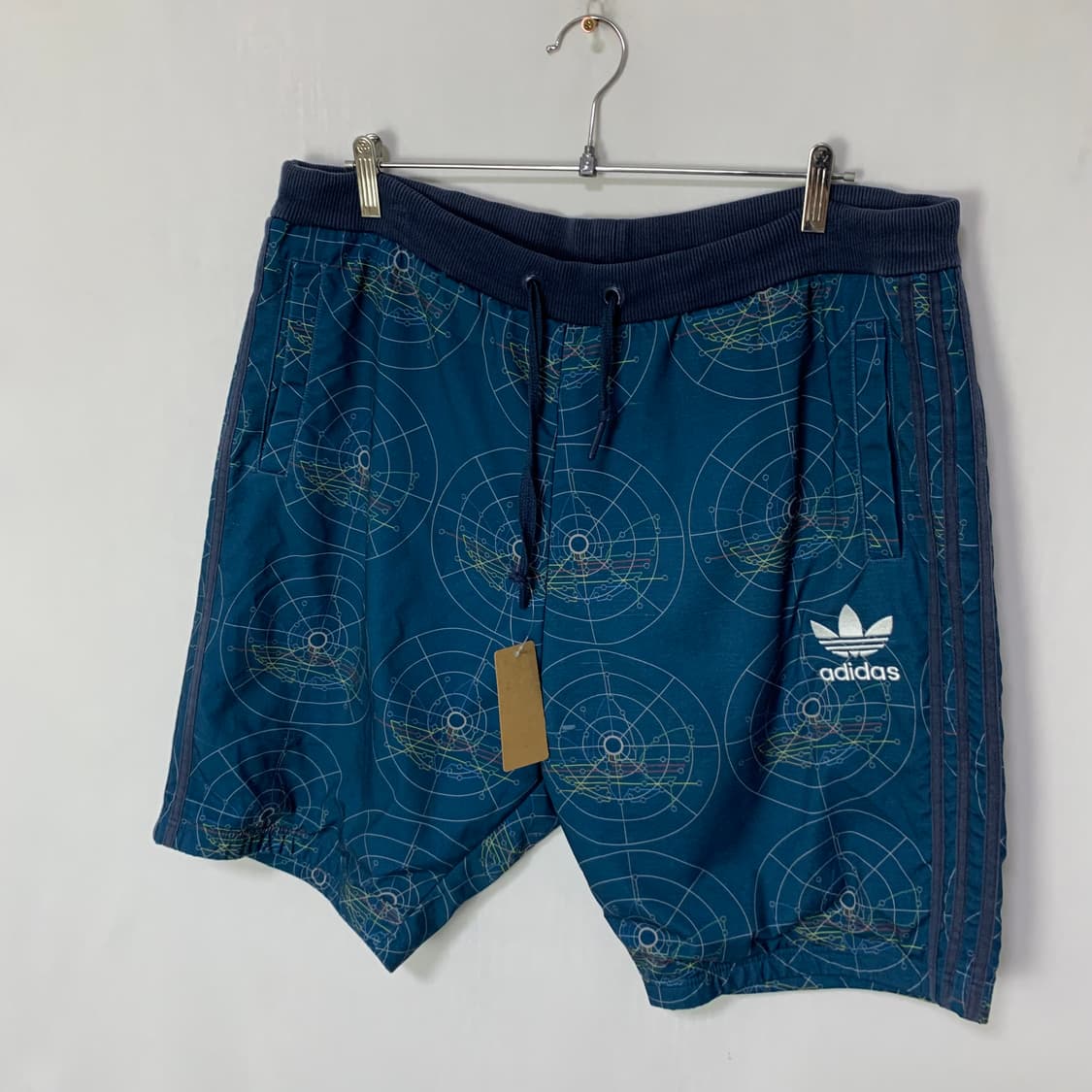 아디다스 삼선 프린팅 빅사이즈 밴딩 반바지 XL 빈티지 상품이미지2