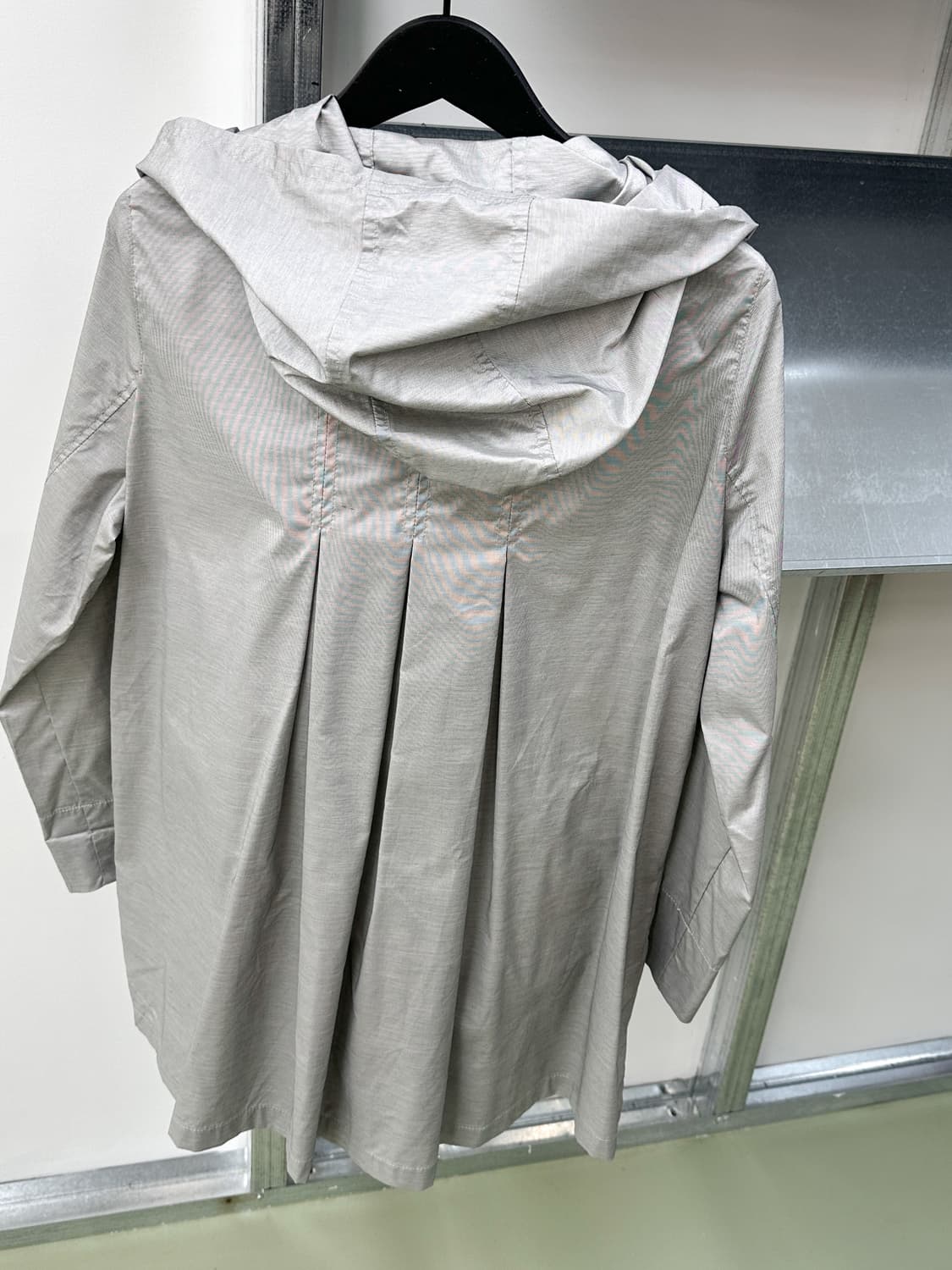 silver pleats hood half jacket 상품이미지5