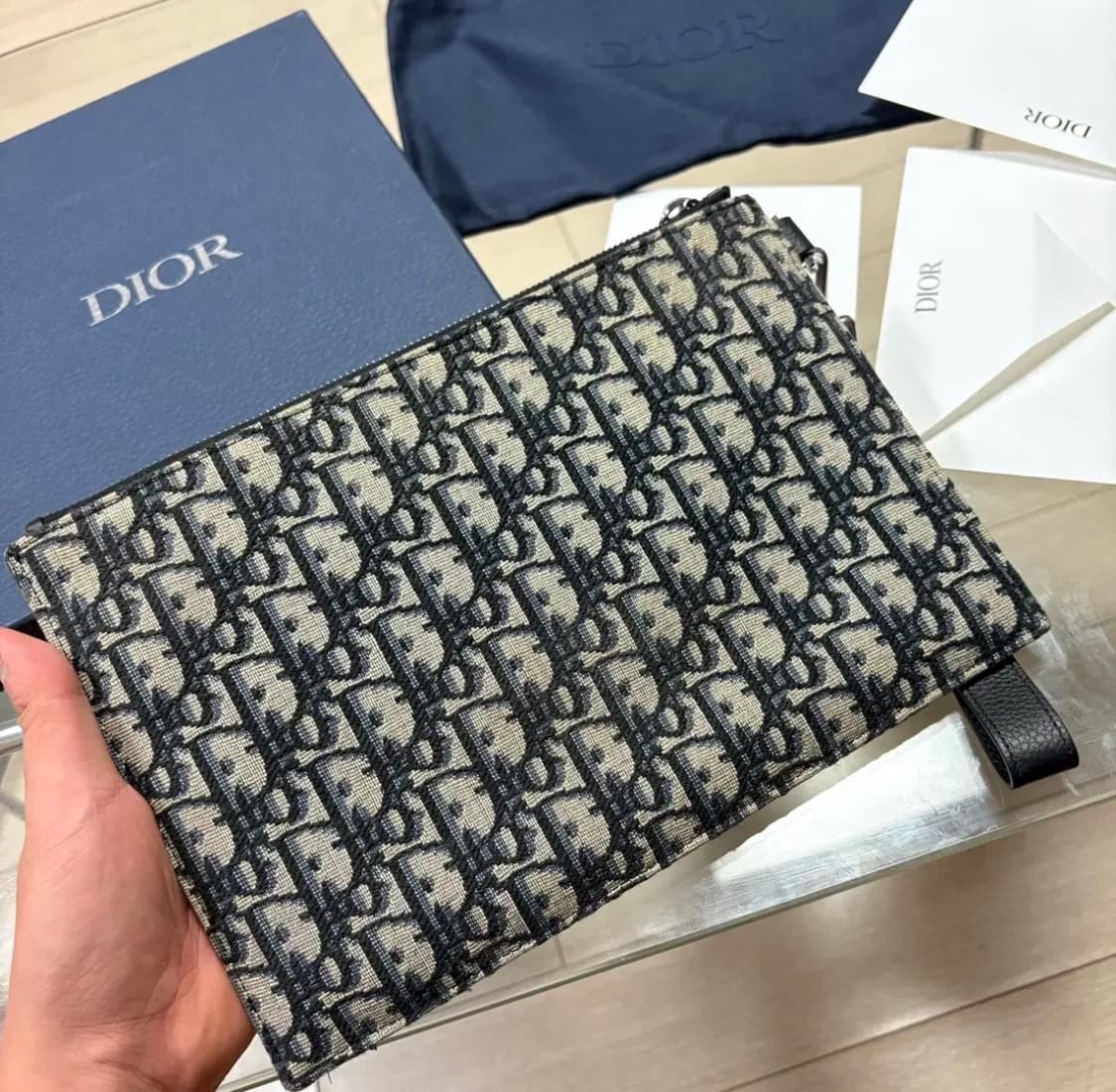 새상품급/최저가}디올 오블리크 A5 클러치 상품이미지1