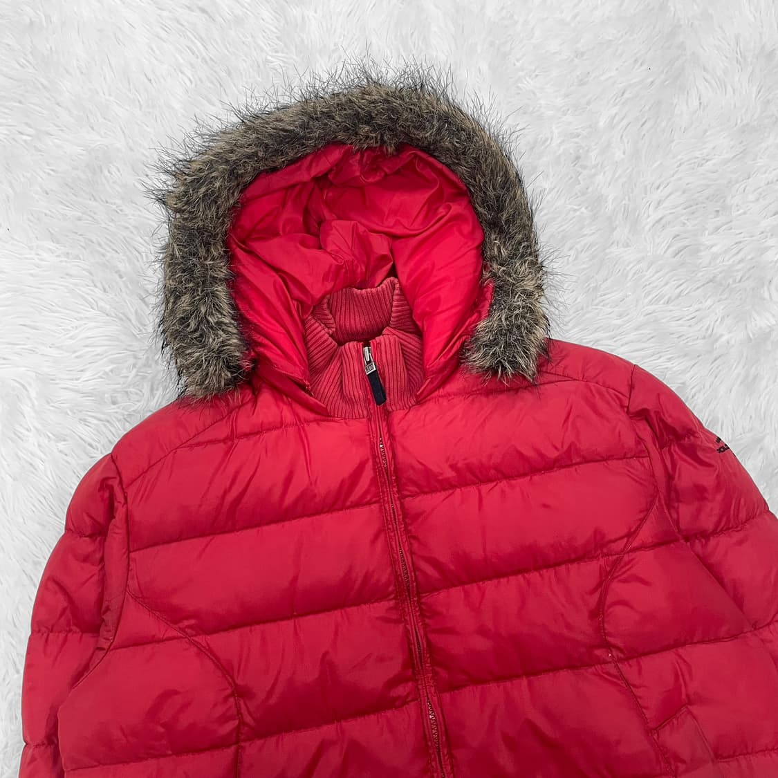 폴로 진스 컴퍼니 다운 봄버 패딩 레드 상품이미지3