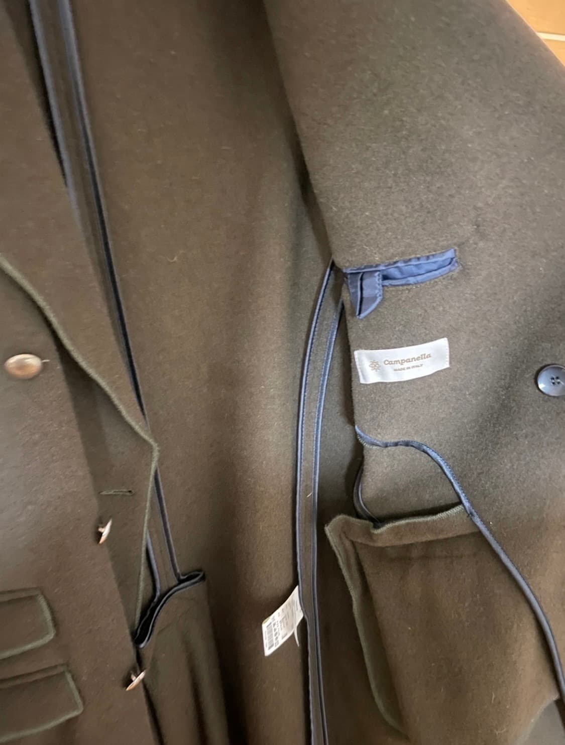 쇼엔텔 캄파넬라 카키 더블코트 52 상품이미지3