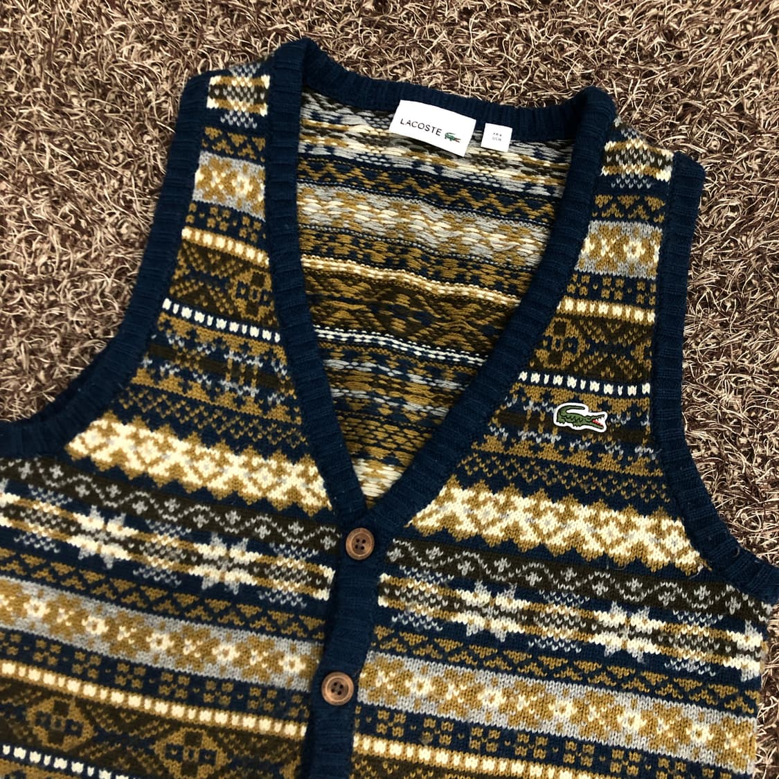 라코스테 울 니트 베스트 상품이미지2