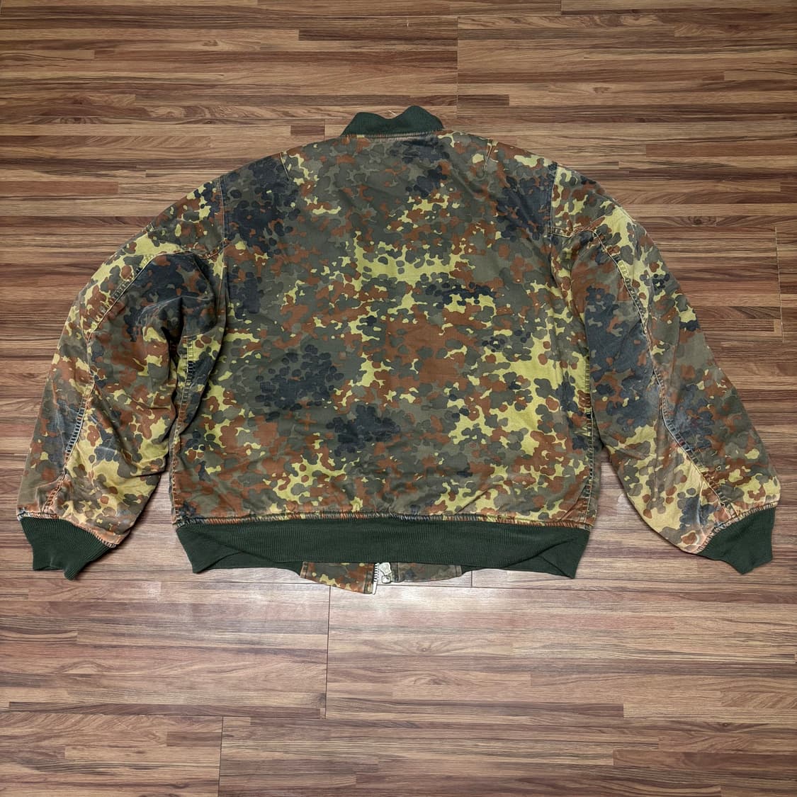 빈티지 독일군 카모 플렉탄 플랙탄 카모 ma-1 봄버 마원 자켓 xl 상품이미지3