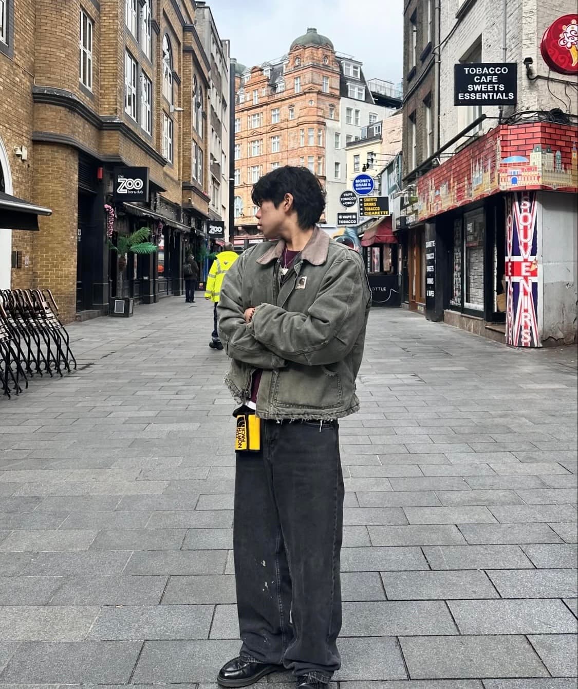빈티지 칼하트 디스 디트로이트 모스그린 L 상품이미지1