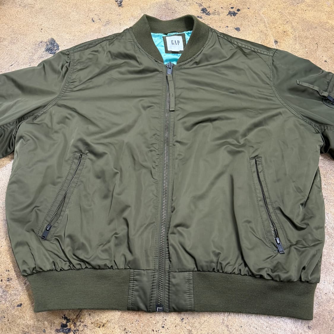 [정품/L] GAP 갭 항공점퍼 카키 b8 상품이미지3